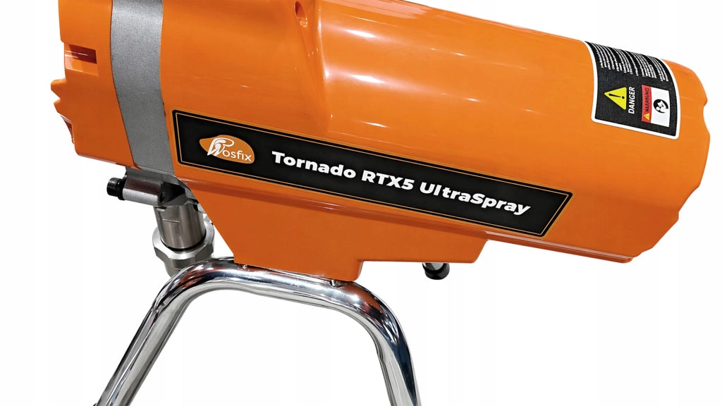 Agitatore di Vernice Tornado RTX5 UltraSpray – 3200W, 4,5 L/min, 3300 PSI, Ugello 525, Tubo 10m, Regolazione Elettronica