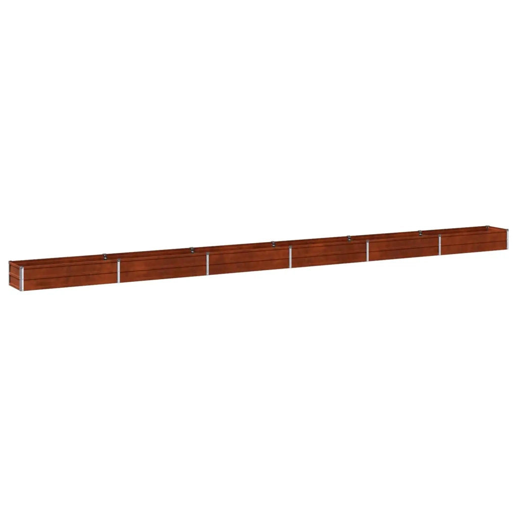 Letto rialzato da giardino Ruggine 600 x 40 x 24 cm cartone 8006380