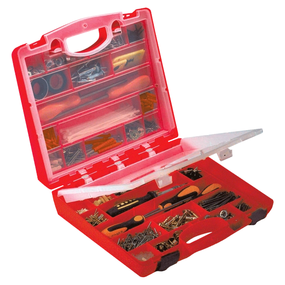 Plano 955 cassetta valigetta portaminuterie professionale, colore rosso