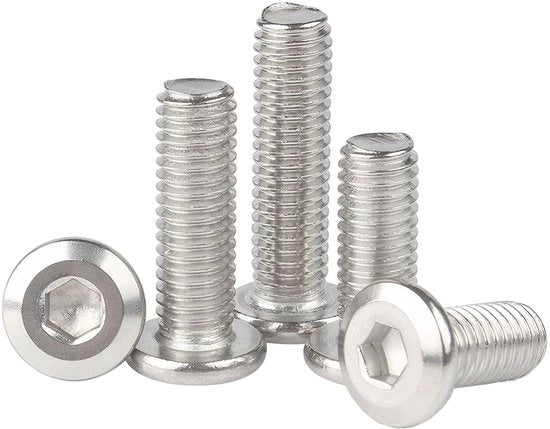 Viti di fissaggio interno - Viti a testa piatta - Collegamento forte - M8 x 25 mm - Viti per mobili - 20 pezzi - Adatto per...