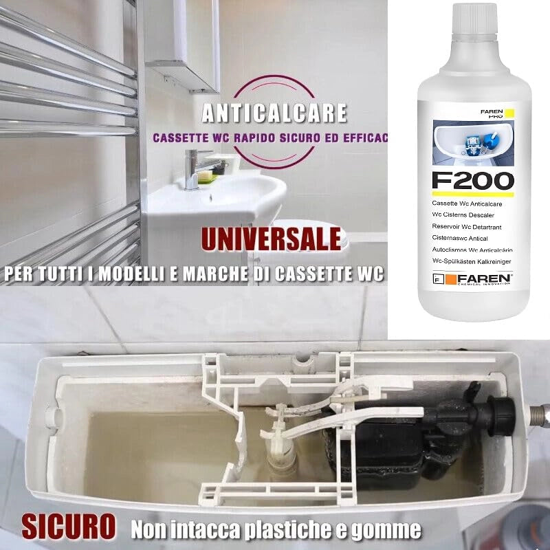 Trattamento Anticalcare Cassette WC F200 Faren 1 L