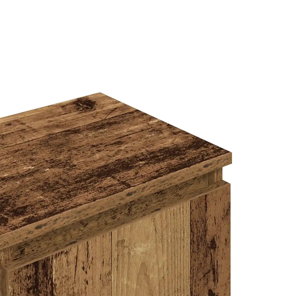 Mobile Porta TV Legno Antico 102x30x36 cm Legno Multistrato 855854