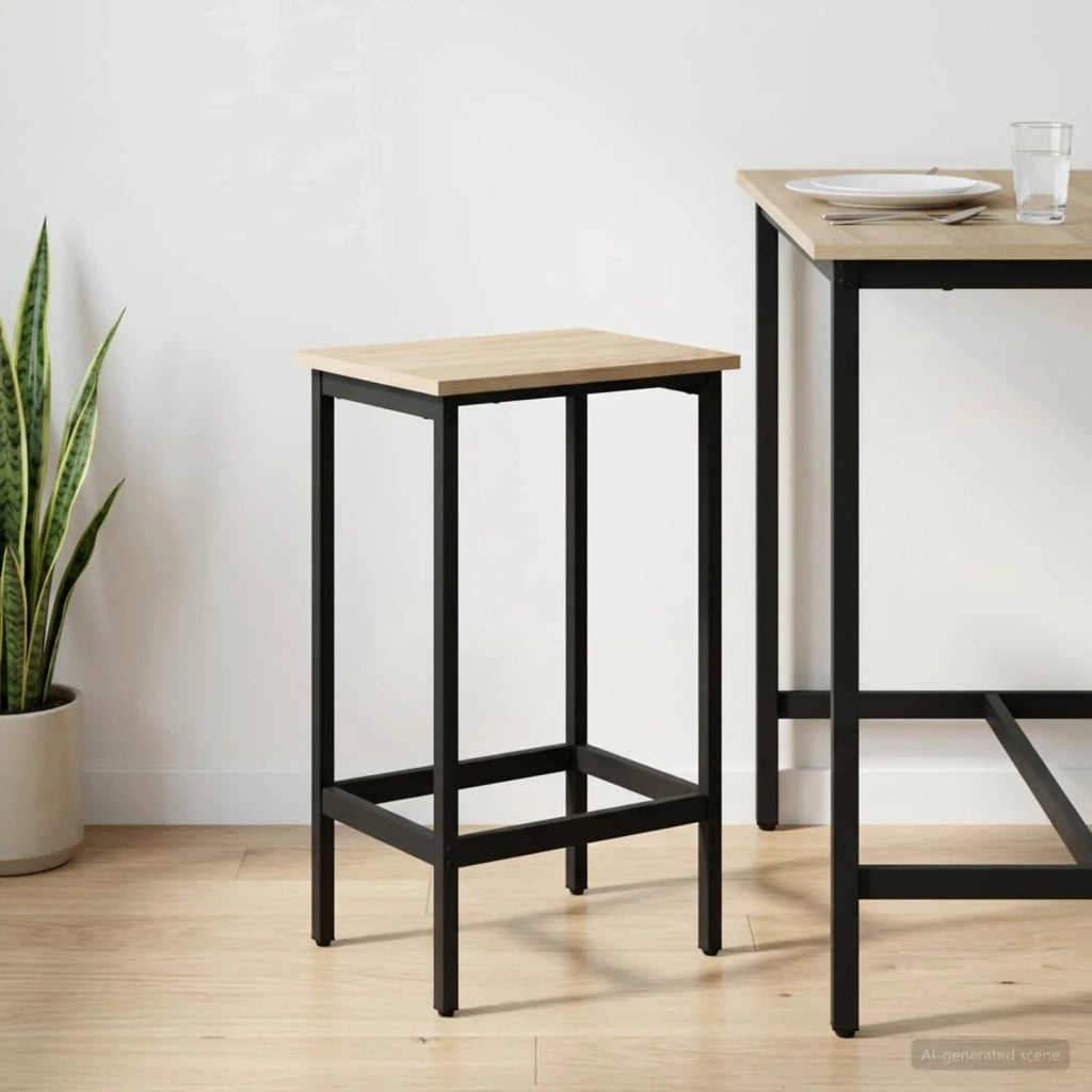 Sgabello da bar Rovere Sonoma 40 x 32 x 74 cm 8006147