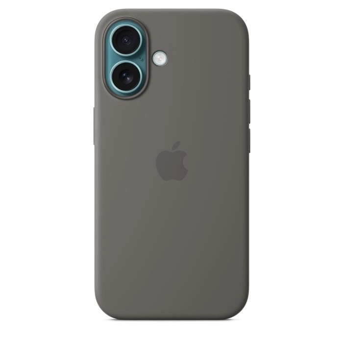 APPLE iPhone 16 - Custodia in silicone con MagSafe - Grigio pietra