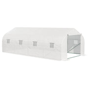 Serra Tunnel da Giardino 18 m2 ¨C zephmum ¨C 5.95x3x2 m Acero Bianco