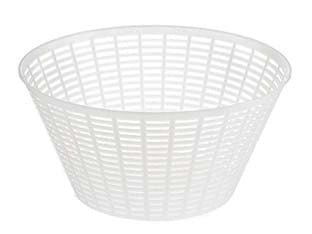 FUSCELLA PER RICOTTA GR.2000 CON BORDO MM.5- - ø superiore cm.20,3 - ø inferiore cm.12x10h. - 25 pezzi