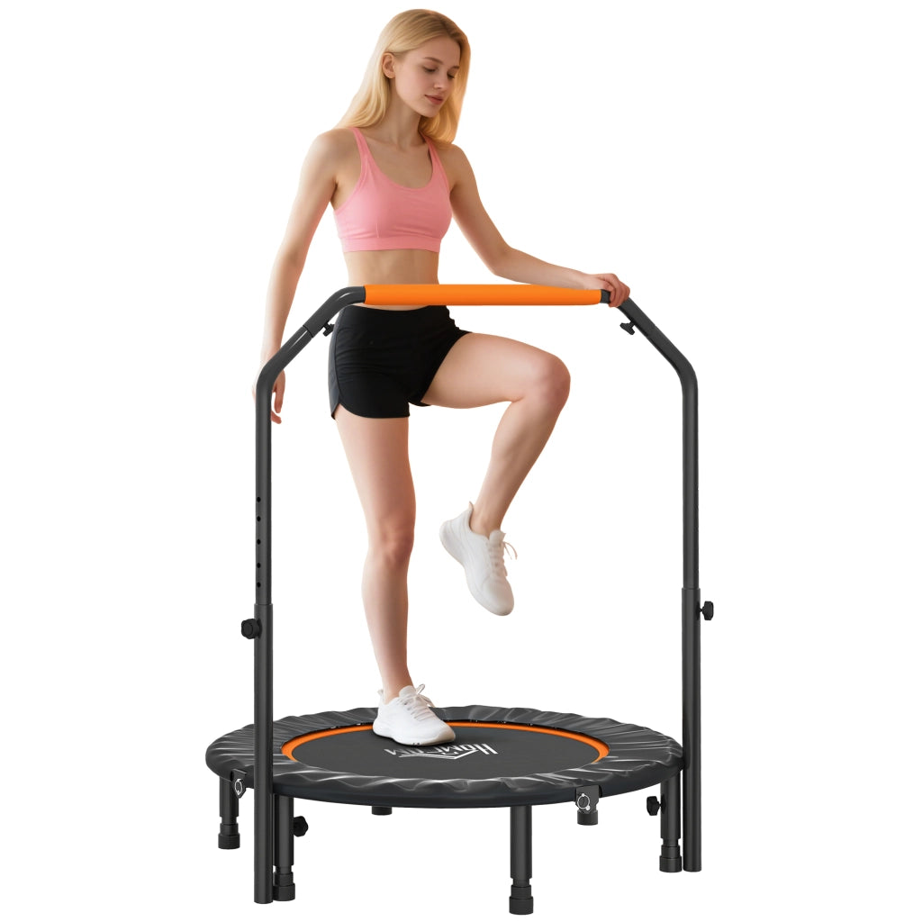 Trampolino Fitness ¨C zephmum ¨C Nero, Pieghevole, ?102x123 cm, 150 kg