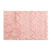 Tappeto Bagno Antiscivolo Effetto Rilievo Assorbente, Morbido, Lavabile in Lavatrice 50x80 / 60x120 cm 50x80 Cm - Rosa