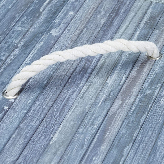 Portabiancheria pieghevole pieghevole con borsa triangolare 65 cm grigio bambù 13_0001902_5