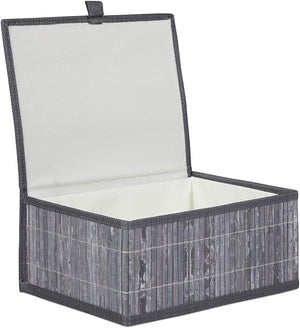 Set di 3 cestini portaoggetti decorativi in ​​bambù grigio 13_0002491_4