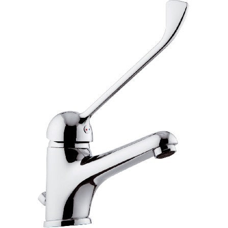 Rubinetto lavabo con bocca lunga e leva clinica remer - serie kiss