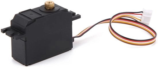Servo in Plastica - Nero - Leggero - Sostenibile - Affidabile - Adatto per 1/12 Auto RC - Servo Stuoricentrico