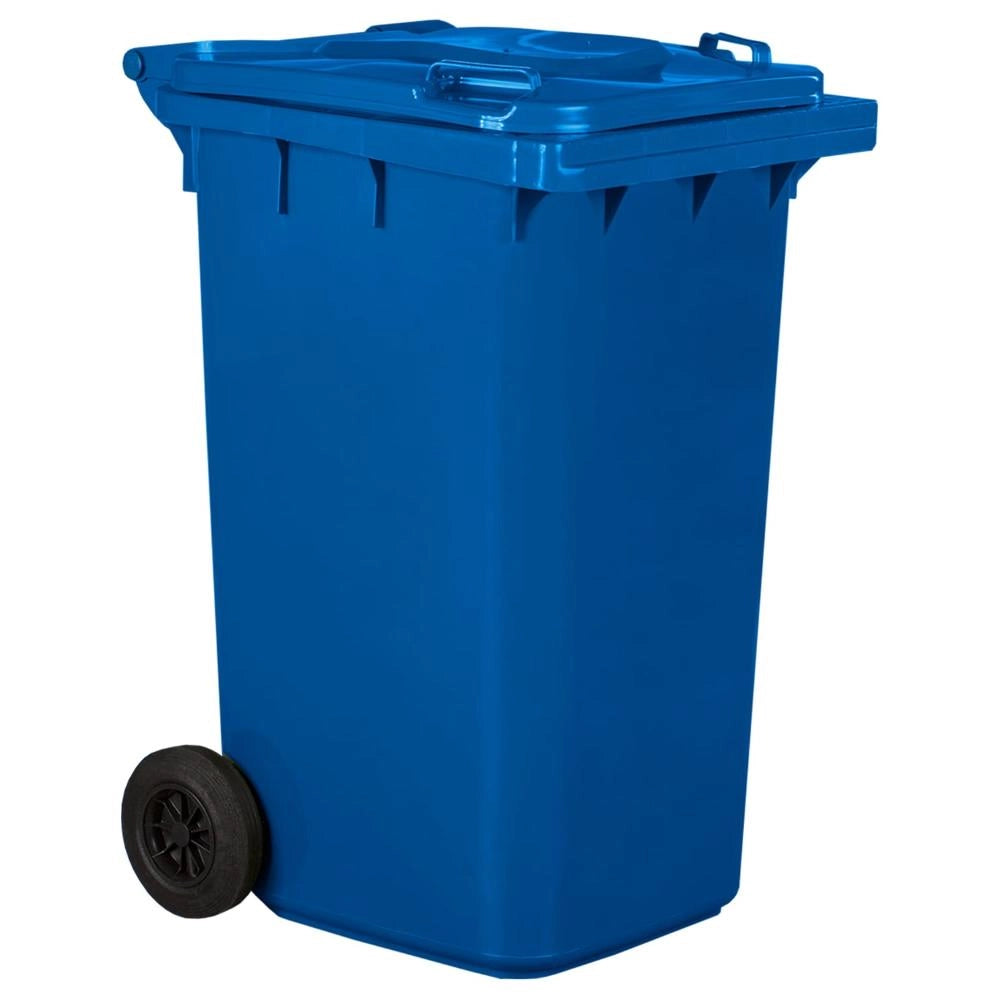 Pattumiera Bidone Portarifiuti per Raccolta Differenziata 240 Litri Colore BLU