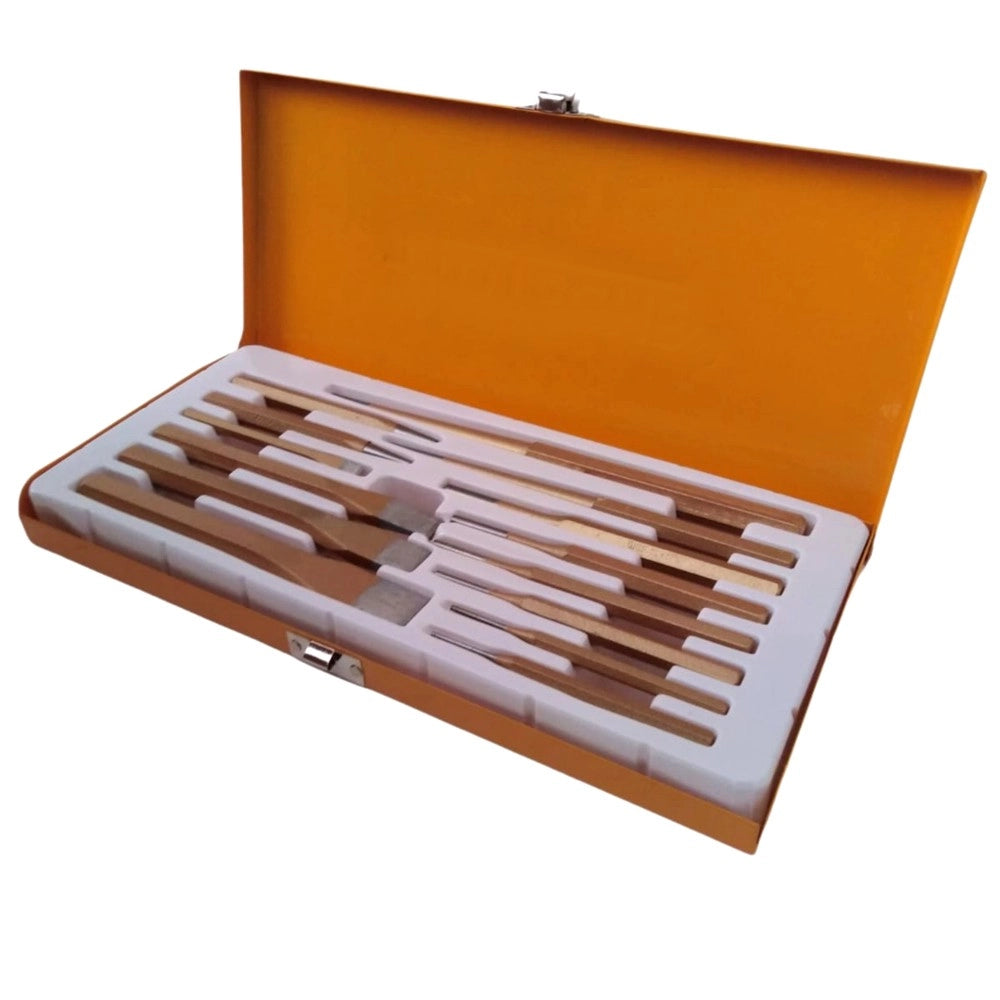 SET 14 SCALPELLI CACCIASPINE SCALPELLO PUNZONI BULINO PIATTI PUNTE ACCIAIO