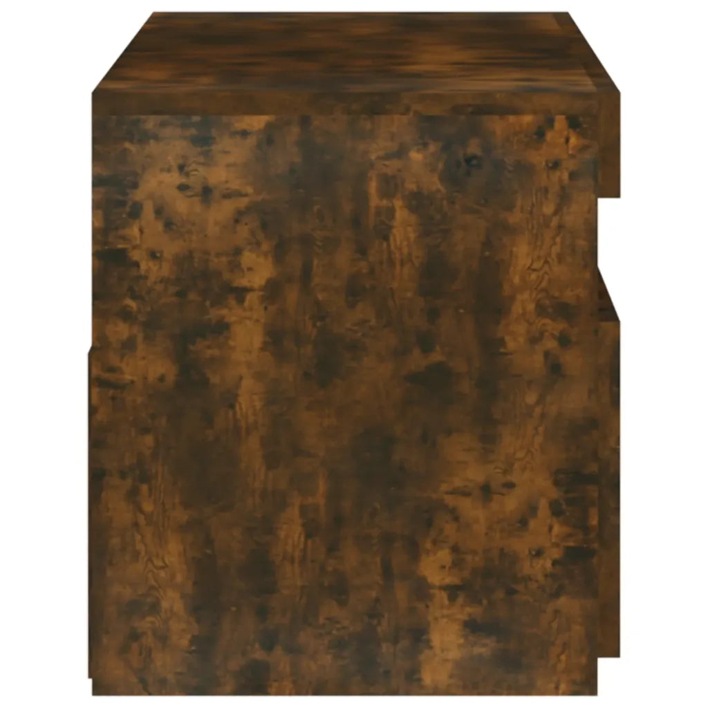 Mobile Porta TV con Luci LED Rovere Fumo 75x35x40 cm 815123