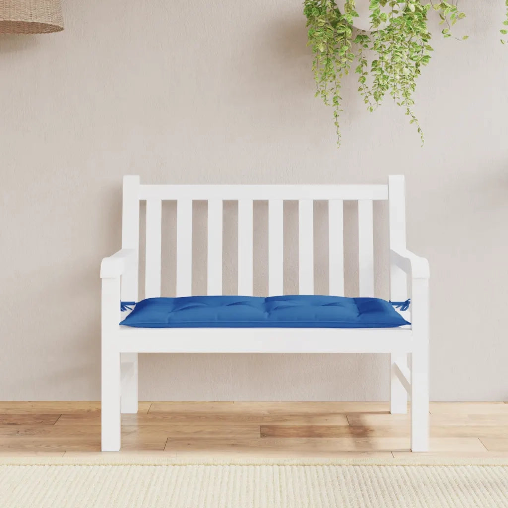 Cuscino per Panca-Cuscini per panchina Blu 110x50x7 in Tessuto Oxford