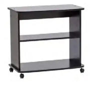 Carrello porta Tv nero 2 ripiani aperto Cm 75x40xh.71