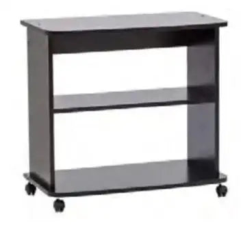 Carrello porta Tv nero 2 ripiani aperto Cm 75x40xh.71