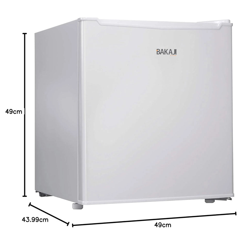 Frigorifero Elettrico Minifrigo Minibar 45 Lt Altezza 50 cm con Ghiacciaia Bianco