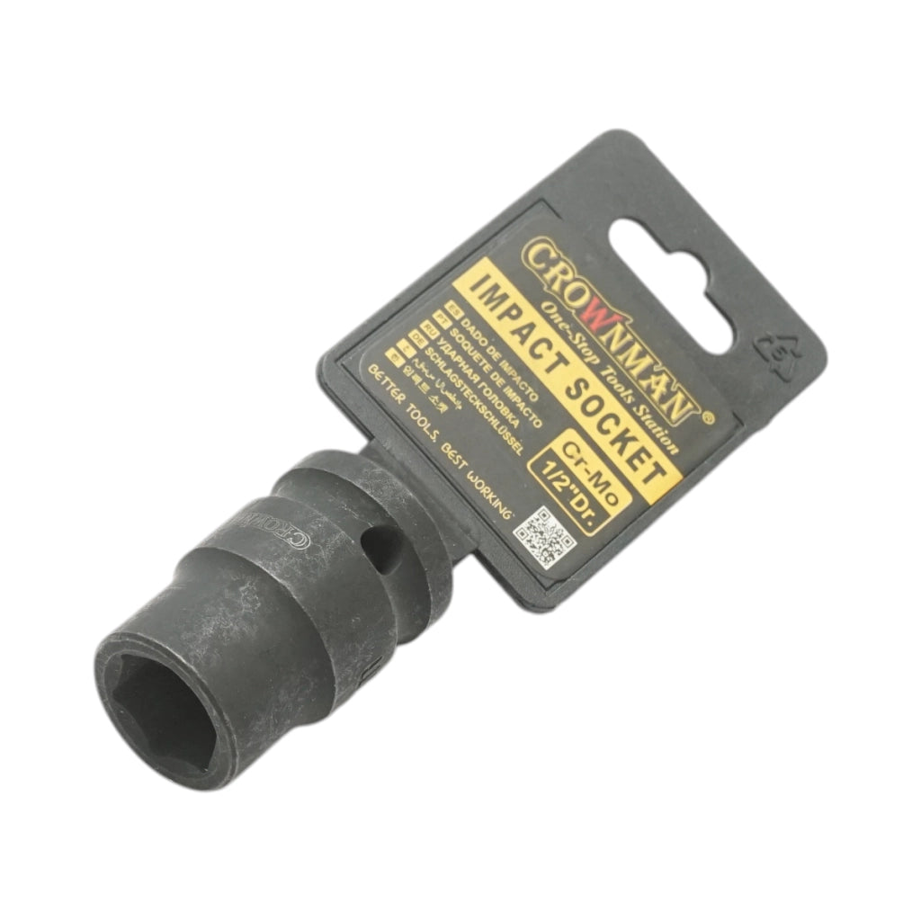 Chiave a bussola a impatto quadrata Crownman da 14 mm 1/2 Cr-Mo