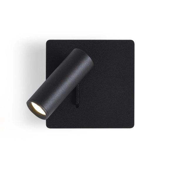 Faretto applique MIG da parete nero  230V LED 3W 30°  3000K