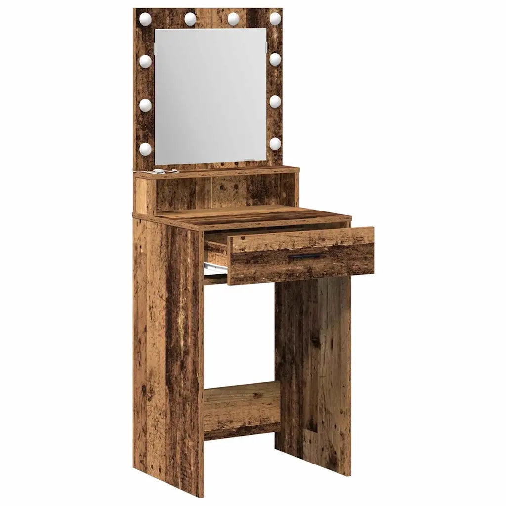 Tavolo da Trucco con cassetto Legno vecchio 50 x 41 x 135 cm 865098