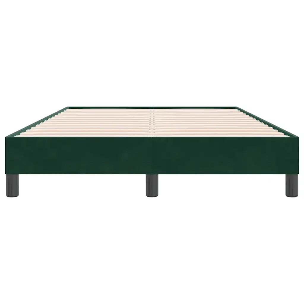 Giroletto senza Materasso Verde Scuro 120x220 cm Velluto 4101400