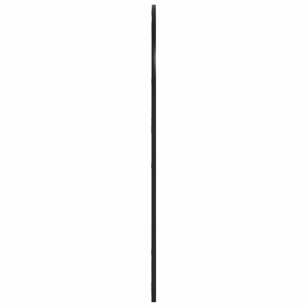 Specchio da Parete Nero 80x100 cm Arco in Ferro