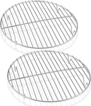 Set di Griglia di Raffreddamento a Rondello da 2 - Griglia in Acciaio Inossidabile per la Cucina - Raffreddamento per le Piastrine - Duraturo e Resistentente alla Ruggine - 27 cm