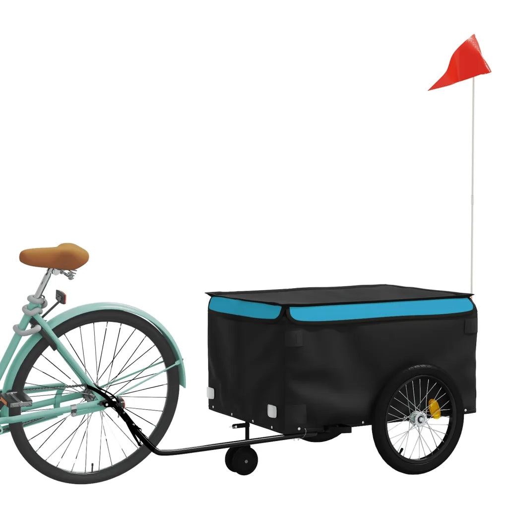 Rimorchio da Bici Nero e Blu 45 kg in Ferro CFW9620186