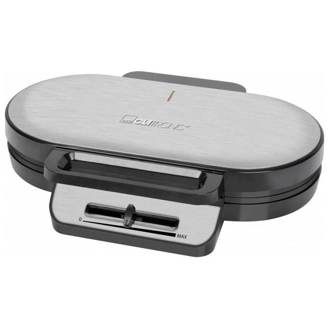 Clatronic 263934 piastra per waffle 2 waffle 1200 W Grigio