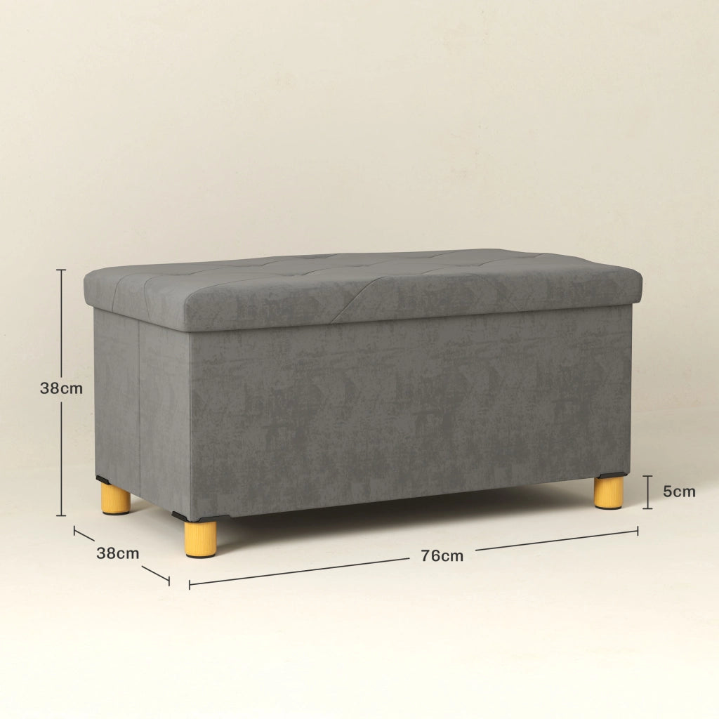 Mobile contenitore con cassetti ¨C zephmum ¨C grigio tessuto 76x38x38 cm