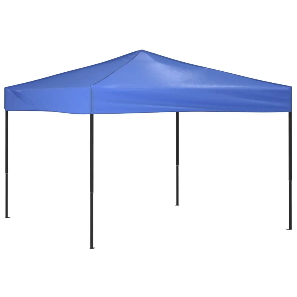 Tenda per Feste Pieghevole-Tenda Gazebo Blu 3x3 m