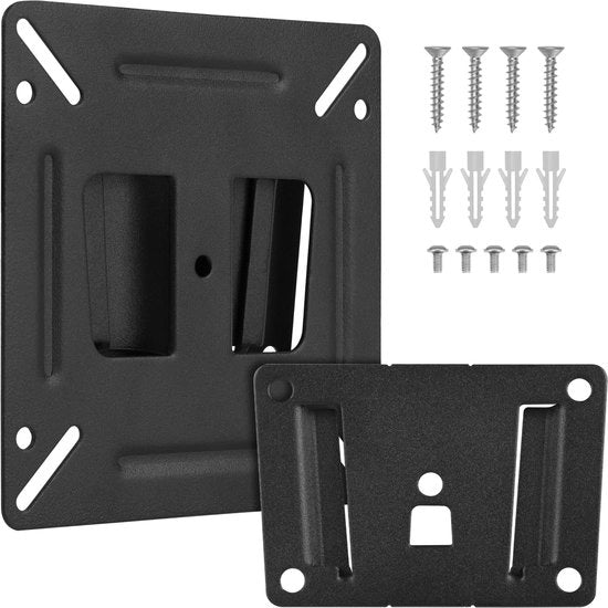 Montaggio TV Universale per LED e LCD - Profilo Basso - Adatto per Schermi 14-32 Pollici - Capacità di Sostegno 15 kg