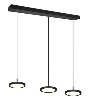 Lampada a Sospensione da Interno a LED in Metallo Nero Opaco