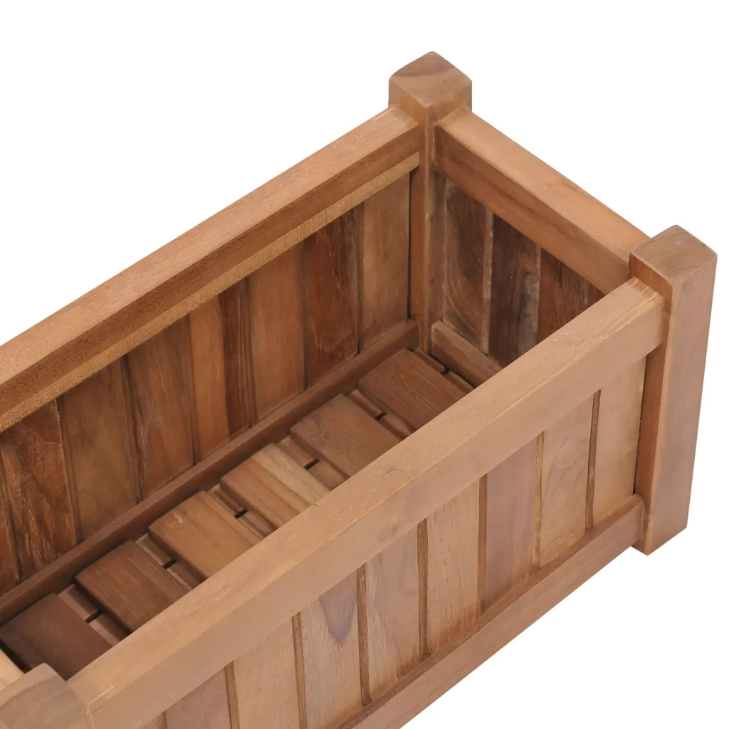 Letto Rialzato 50x25x25 cm in Legno Massello di Teak 48967
