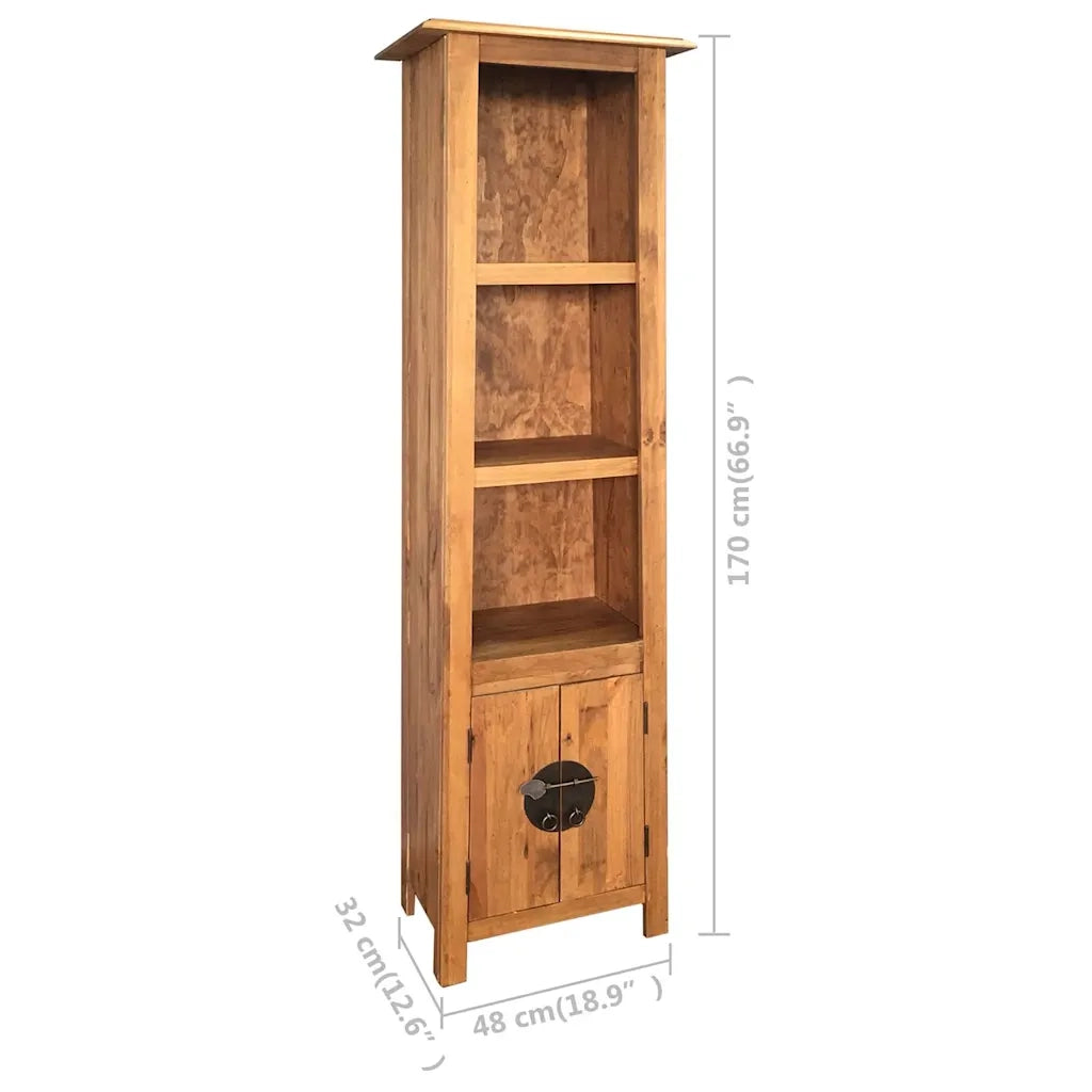 Mobile da Bagno Autoportante Legno Massello di Pino 48x32x170cm 246036