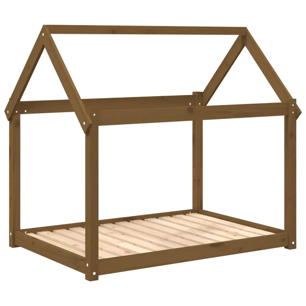 Cuccia per Cani Ambra 111x80x100 cm in Legno Massello di Pino 822220
