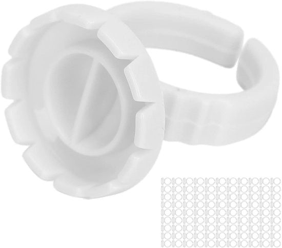 Accessorio per estensioni ciglia - Contenitore per colla ciglia - 100 pezzi - Otreibile - Accessorio per estensioni ciglia - Contenitore per colla ciglia - 100 pezzi - Modello:  - Capacità:  - Materiale:  - Dimensioni:  x  x  - Peso:  grammi