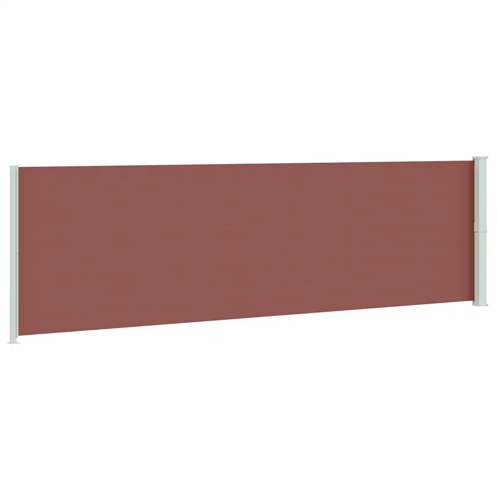 Tenda da Sole Laterale Retrattile per Patio 180x600 cm Marrone 317969
