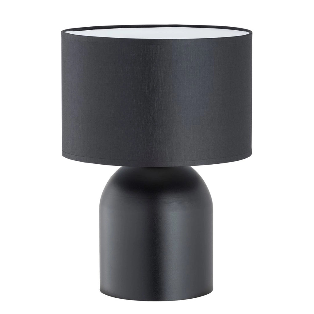 Lampada da tavolo Aspen in acciaio nero e bianco