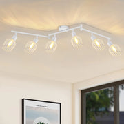 ZMH Faretto da soffitto LED bianchi 6 lampadine E14 retro orientabili 350°