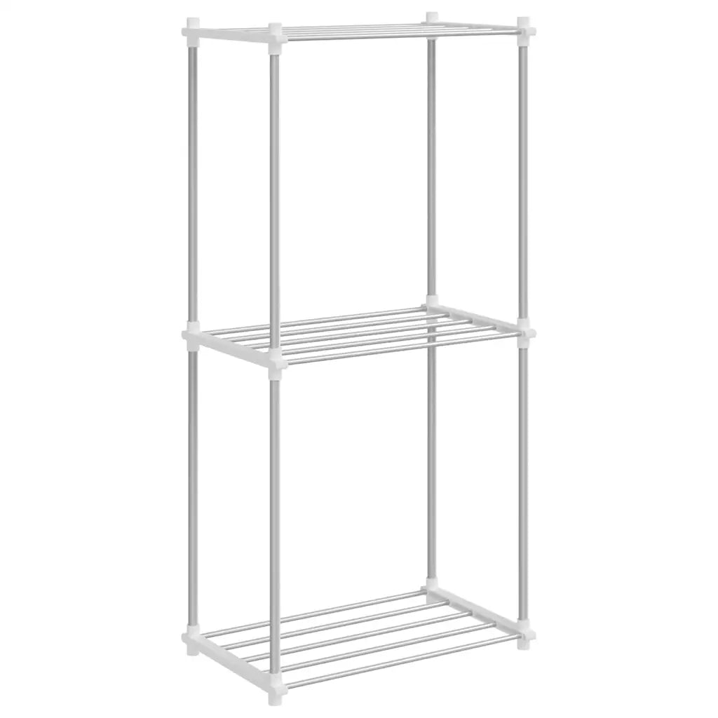 vidaXL Mensola di Stoccaggio bianco 43 x 27 x 90 cm Alluminio