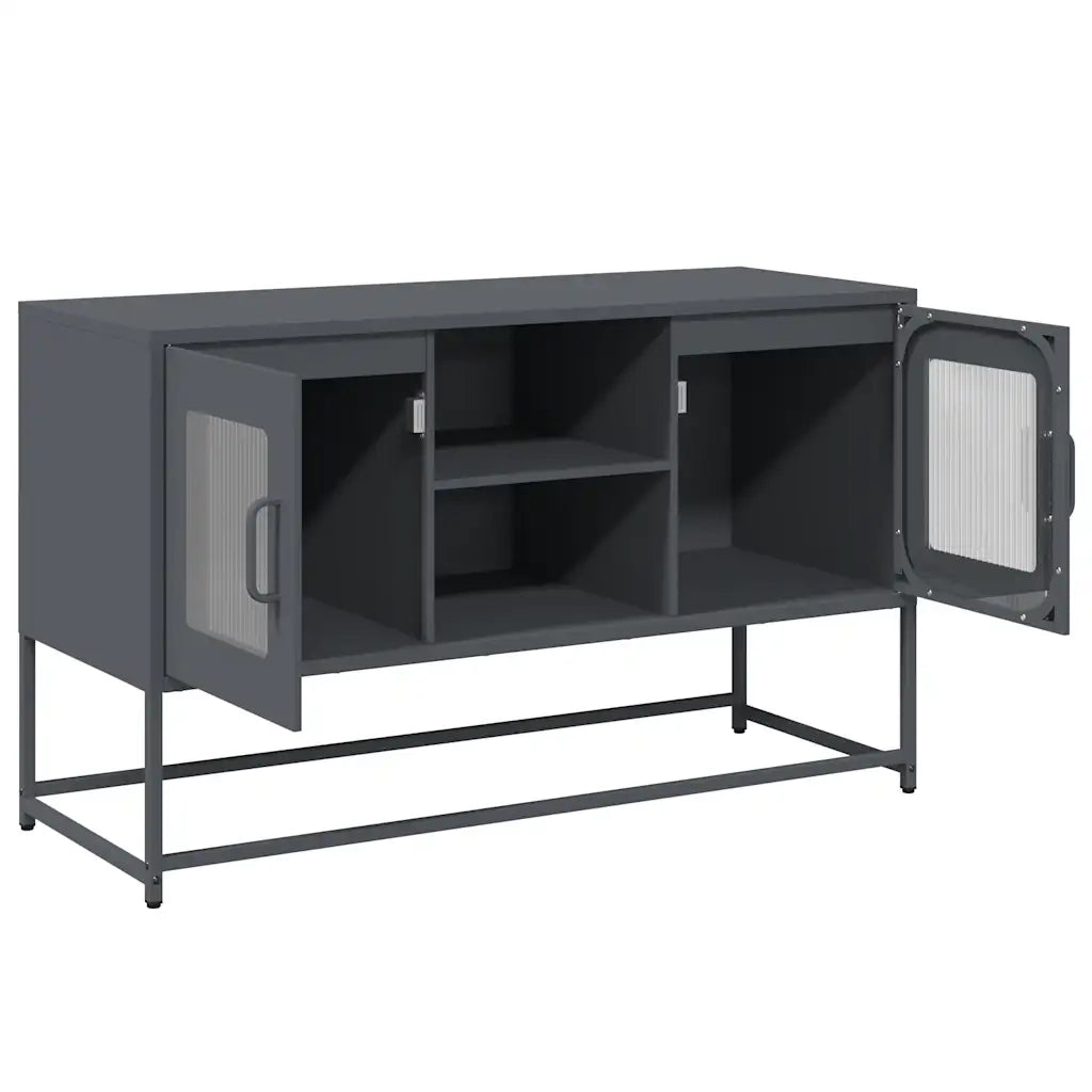 Mobile TV Antracite 100,5x39x60,5 cm in Acciaio
