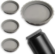 Dadi di silicone per bottiglie - 4 pezzi, impermeabili e riciclabili - ideali per bottiglie d'acqua e bottiglie di bibita.