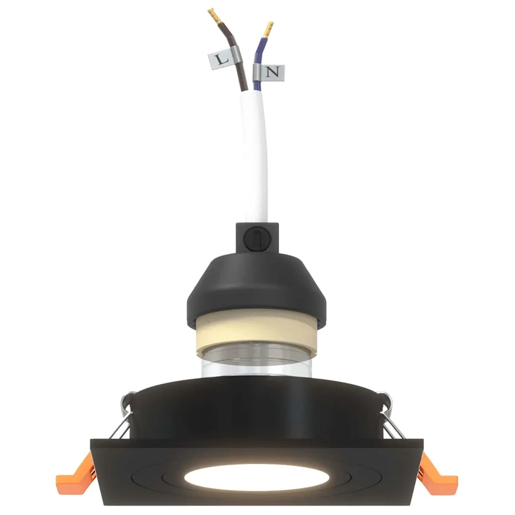 Spotlight 12 pz Nero 9 x 9 x 2 cm Alluminio CFW9678317