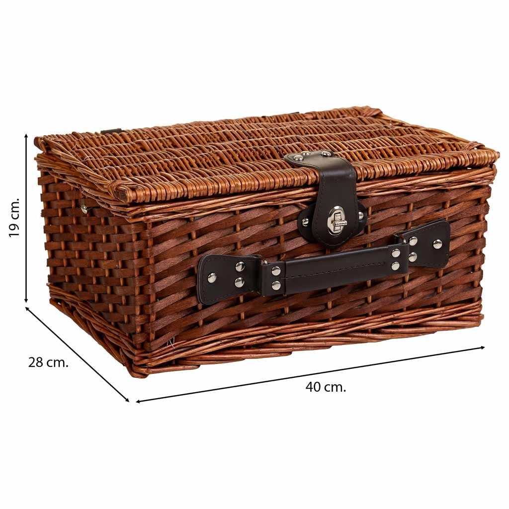 Cestino pic-nic marrone 40x28x19h
