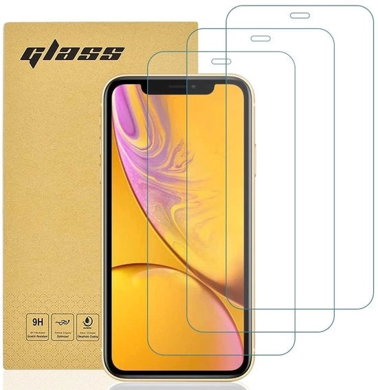 Schermaffettante 3 in 1 - Vetro Temprato - 99,99% Visibilità - Compatibile con iPhone XR/11 - Installazione Facile - Senza Bubbine - Protezione Schermo