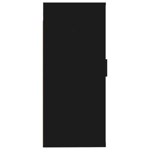 Mobile Porta TV a Parete Nero 40x34,5x80 cm 816673