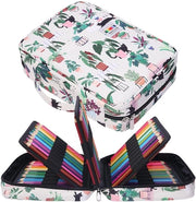 Etui per pennarelli con grande capacità di stoccaggio - 220 pennarelli - organizzatore portatile per studenti e artisti - contenitore acqua-resistente - multifunzionale
